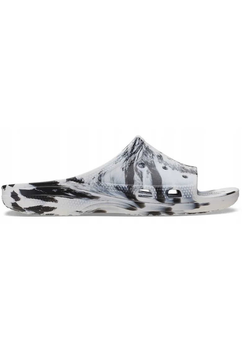 Slapi, Saturday Marbled Slide, Negru/Gri