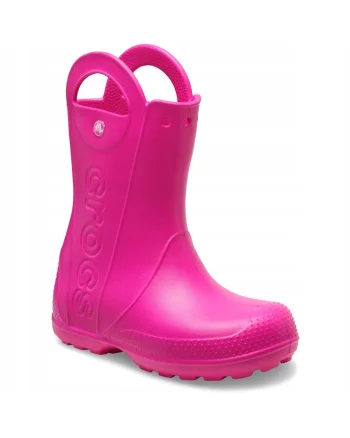 Cizme ploaie copii,  Handle Rain Boot, Roz, Roz aprins