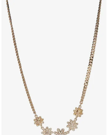 Colier din lant cu motife florale