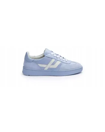 Sneakers BRAVA, piele naturala, albastru, Alb/Albastru deschis
