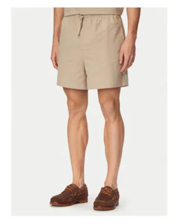 Pantaloni scurti barbati,  casual, bej, bumbac,