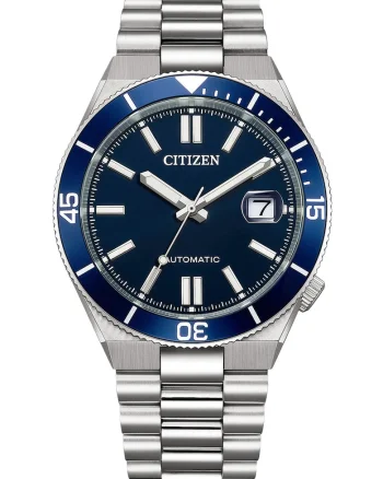 Ceas automatic cu logo pe cadran, Argintiu