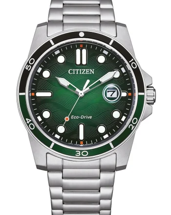 Ceas eco-drive de otel inoxidabil, Argintiu