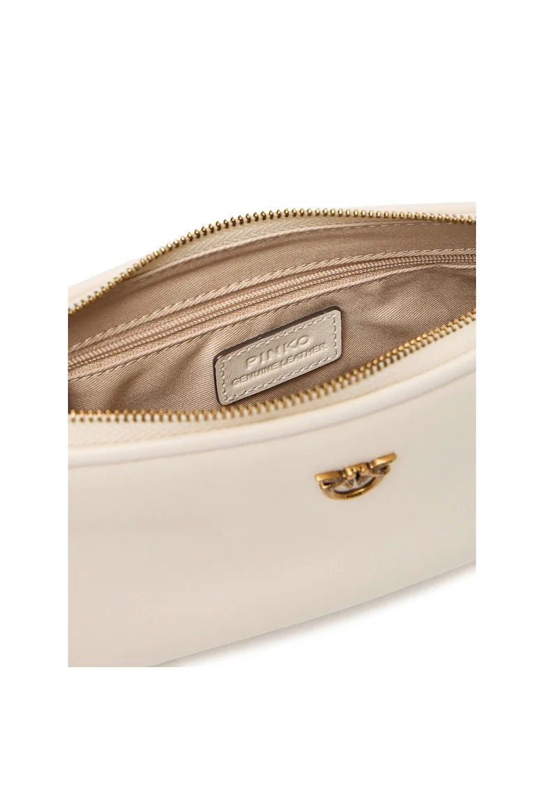 Geanta dama  Bianco Z14Q Half Moon Baguette M, roz, din piele naturala