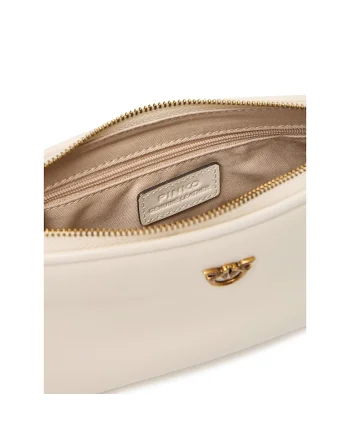 Geanta dama  Bianco Z14Q Half Moon Baguette M, roz, din piele naturala