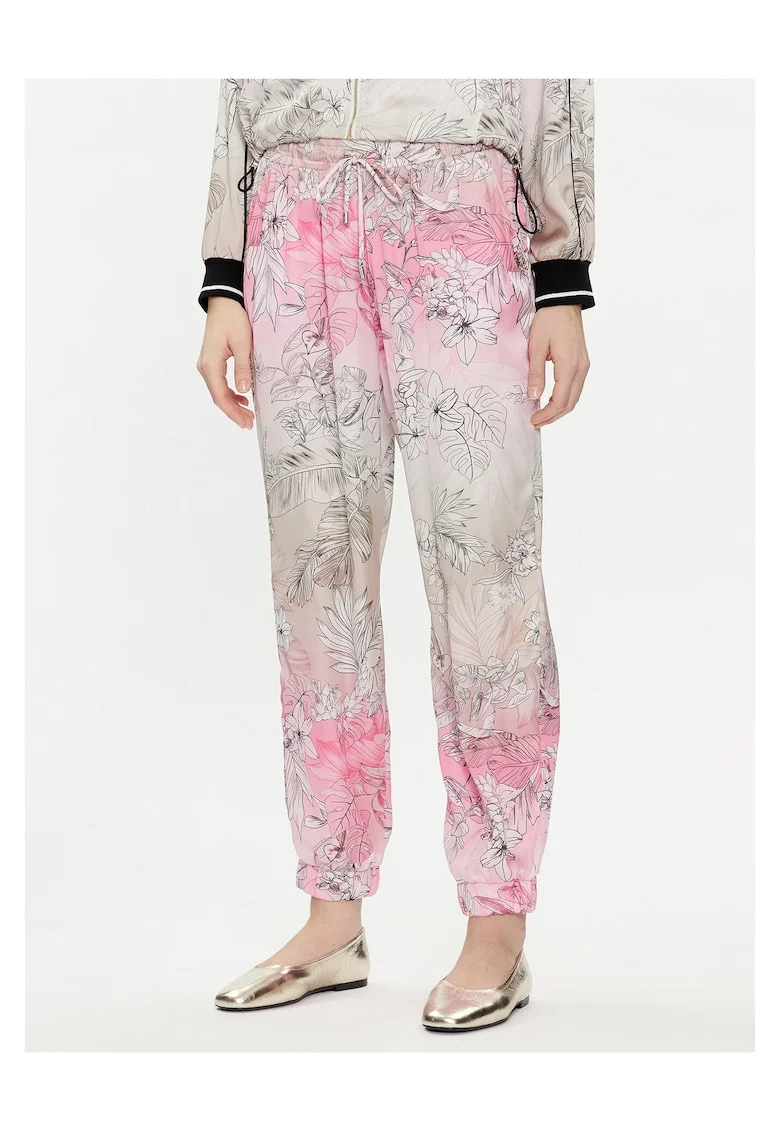 Pantaloni pentru dama  roz/gri,