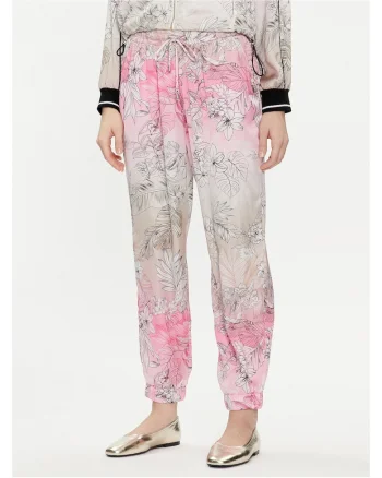 Pantaloni pentru dama  roz/gri,