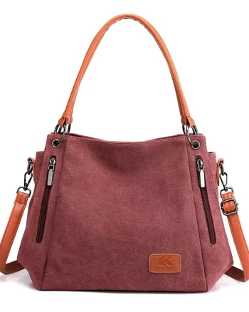 Geanta dama Lupita GT1889, textil, model rosu
