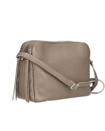 Geanta dama GT2670 Fosca, piele naturala, Dark taupe