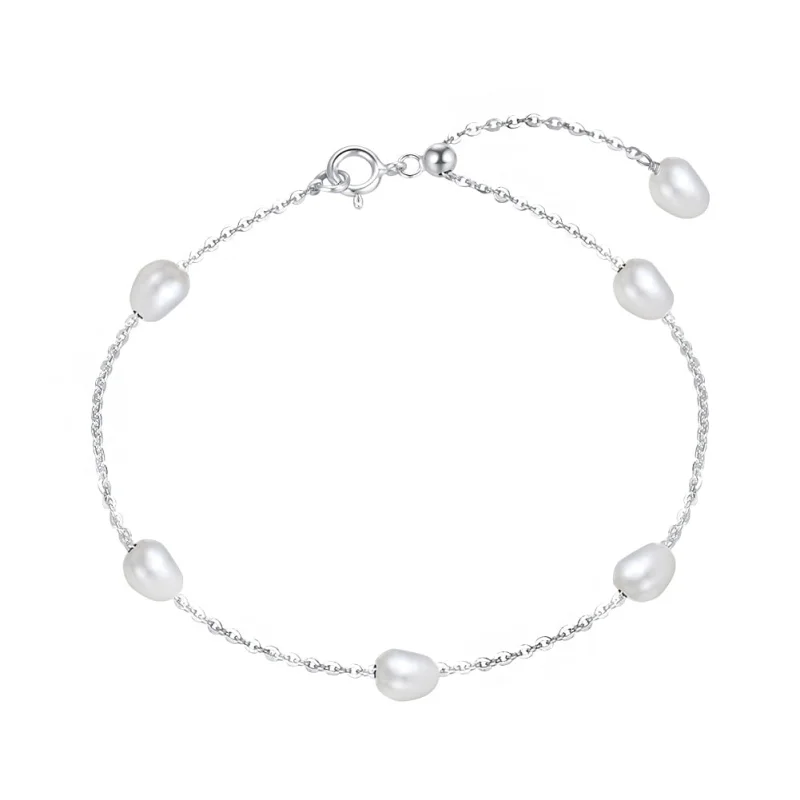 Bratara din argint 925 pentru dama, JW1549, model perle, placata cu rodiu