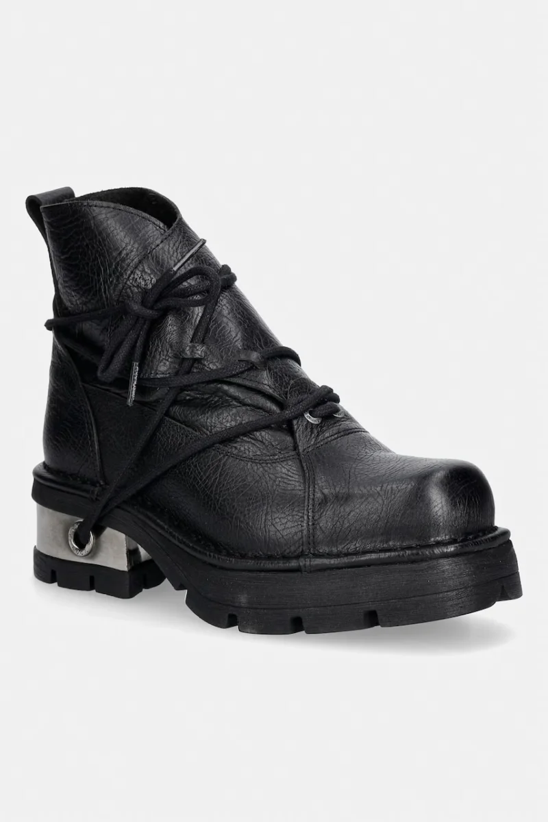New Rock botine pentru femei din piele CRUST BUFALO NATURAL PLANING M3