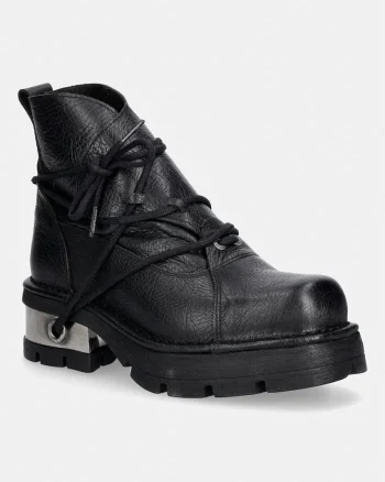 New Rock botine pentru femei din piele CRUST BUFALO NATURAL PLANING M3