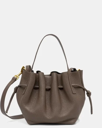 Yuzefi geantă crossbody pentru femei din piele MINI SCALLOP