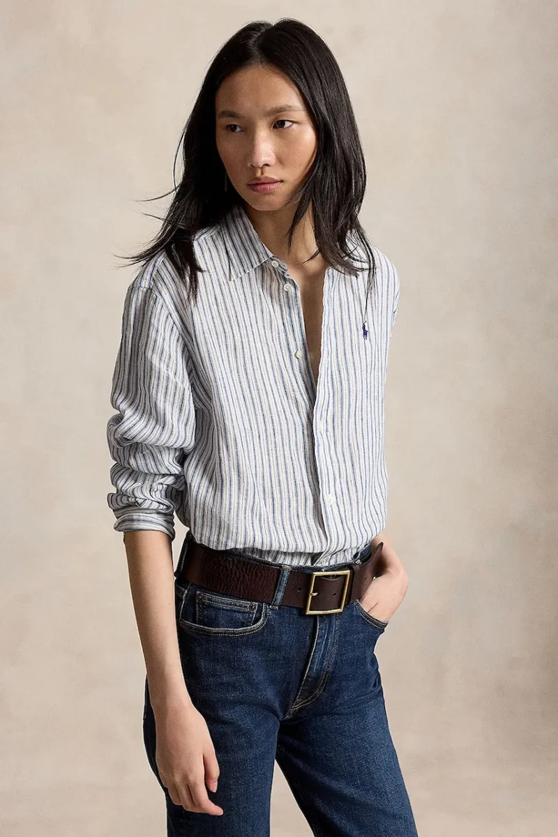 Polo Ralph Lauren cămașă pentru femei, din in