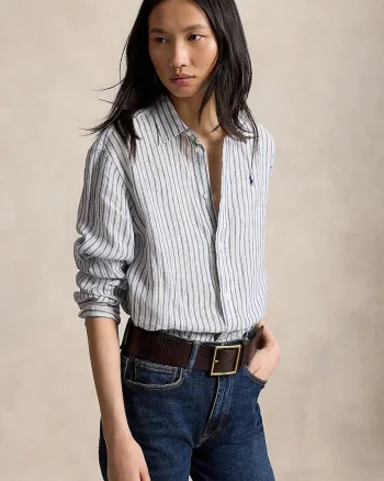 Polo Ralph Lauren cămașă pentru femei, din in