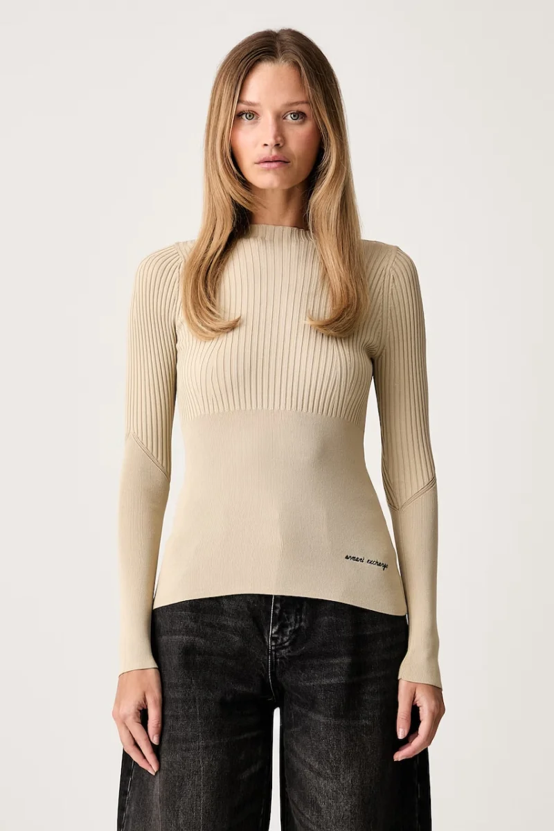 Armani Exchange pulover pentru femei cu vâscoză