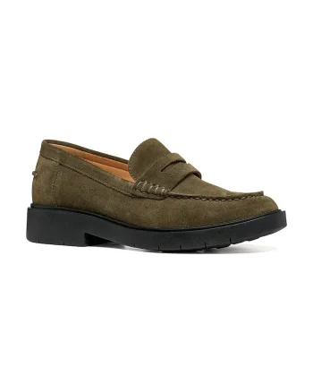 Geox loafers slip-on pentru femei din piele întoarsă D SPHERICA EC1 B