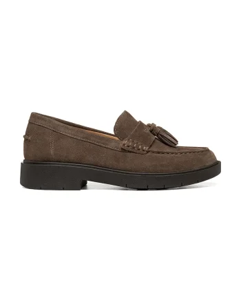 Geox loafers slip-on pentru femei din piele întoarsă D SPHERICA EC1 B
