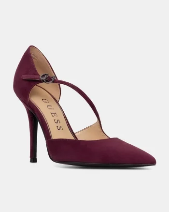 Guess pantofi cu toc stiletto din piele întoarsă NAPIPER