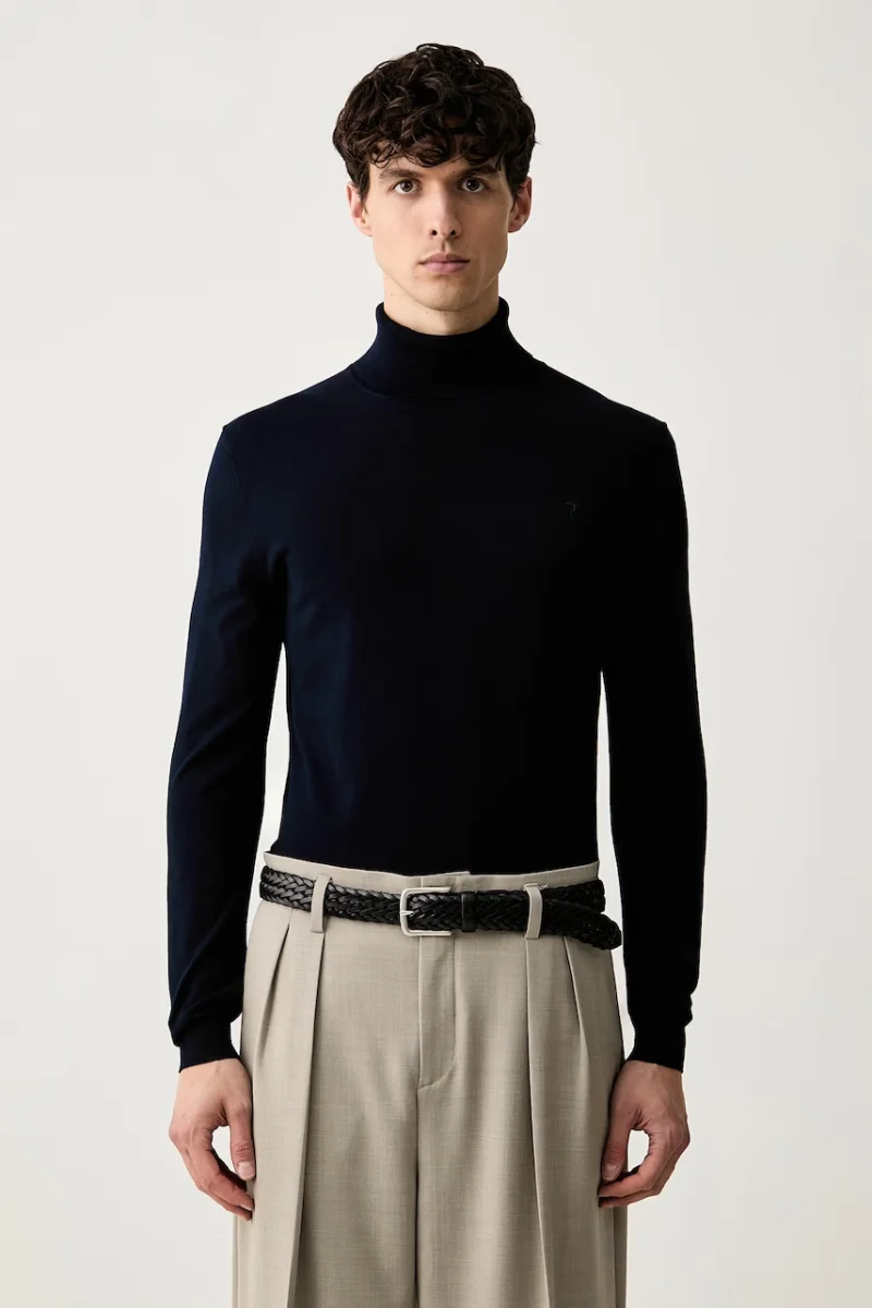 Trussardi pulover pentru bărbați cu vâscoză