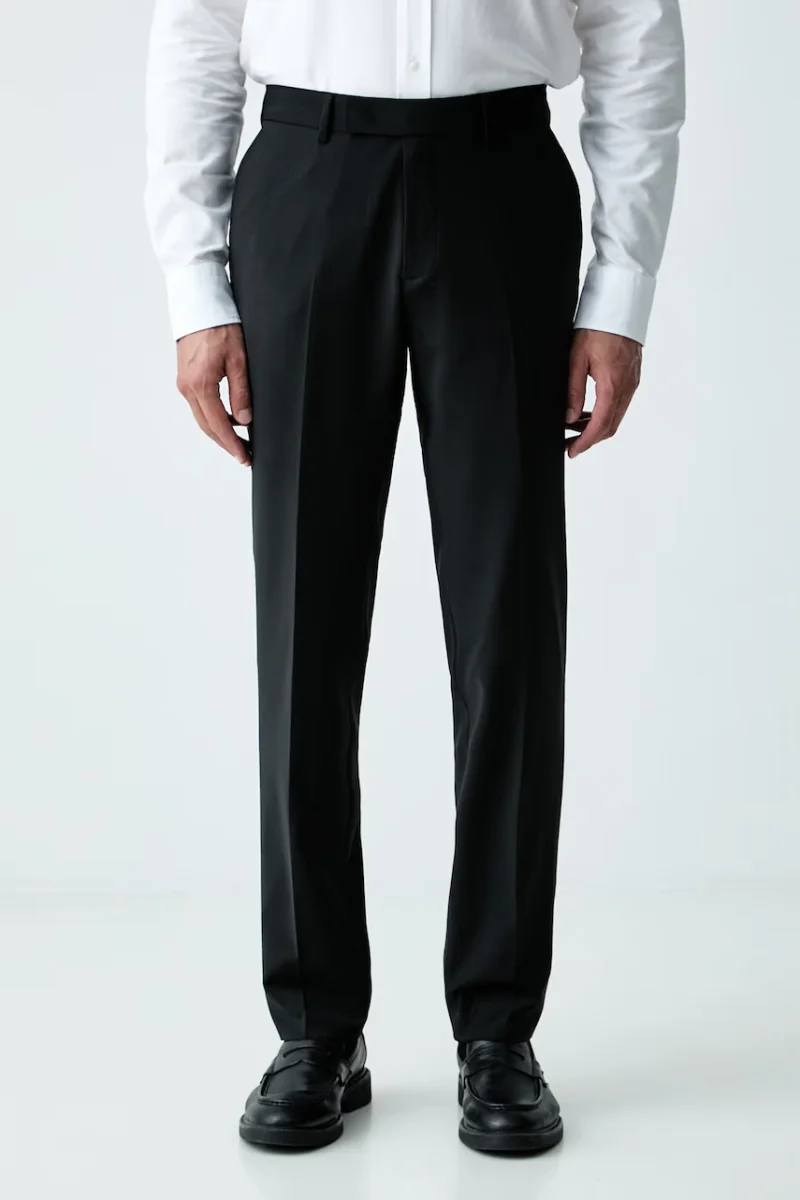 Karl Lagerfeld pantaloni de costum pentru bărbați cu lână