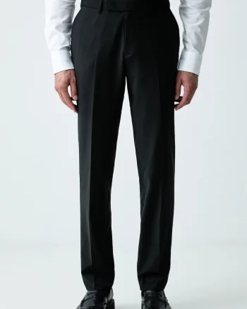 Karl Lagerfeld pantaloni de costum pentru bărbați cu lână