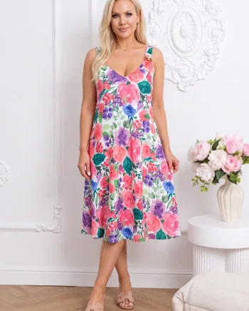 Rochie midi cu imprimeu floral m...