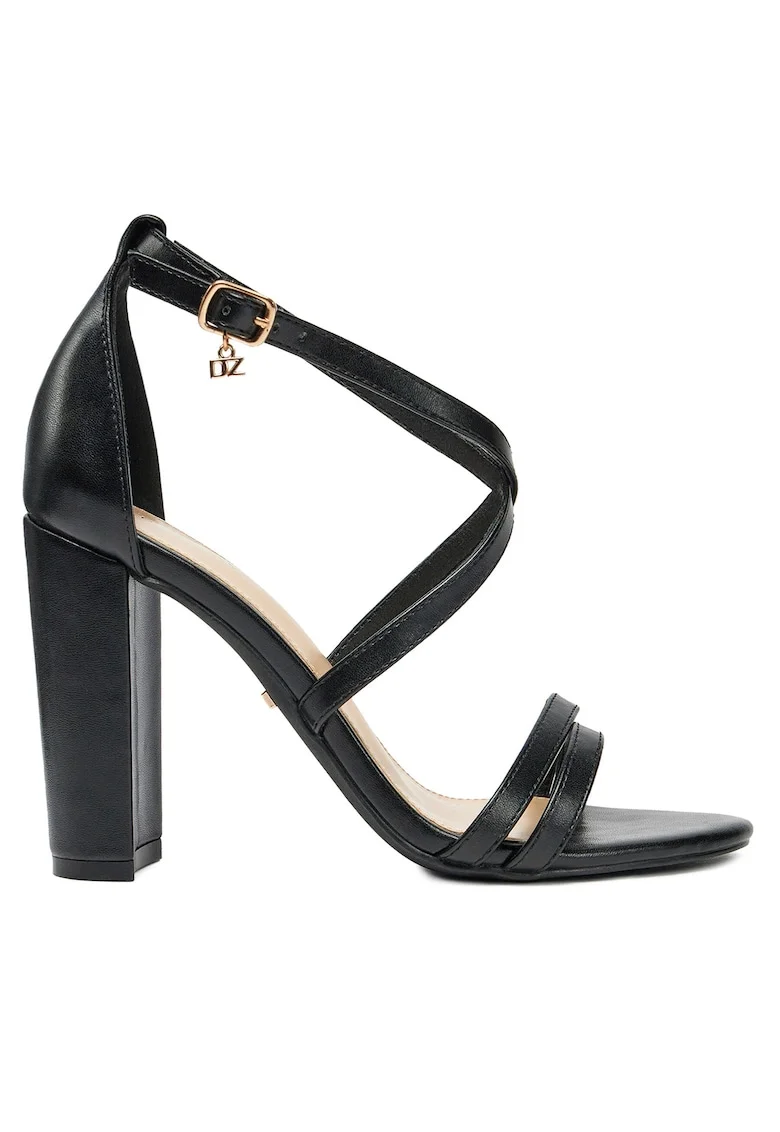 Sandale dama,  LW0812-20, piele ecologica, negru