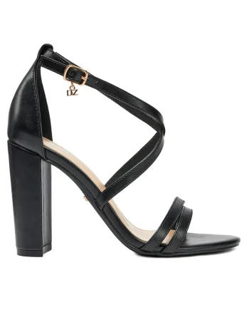 Sandale dama,  LW0812-20, piele ecologica, negru