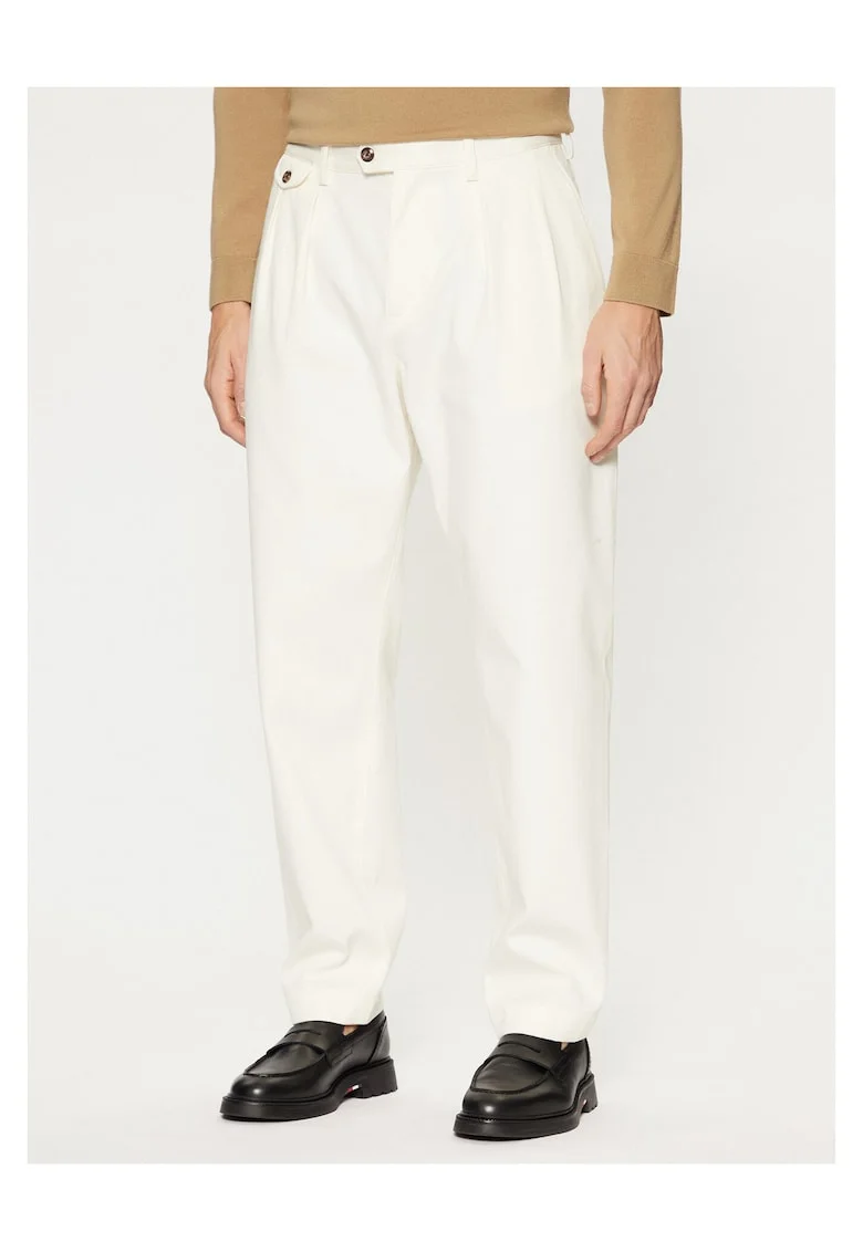 Pantaloni barbati,  alb, chino