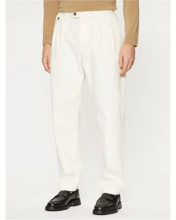 Pantaloni barbati,  alb, chino