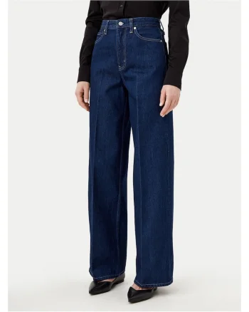Blugi dama  Albastru, Wide Leg,