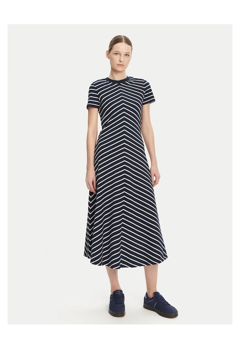 Rochie de zi  pentru femei, bleumarin,