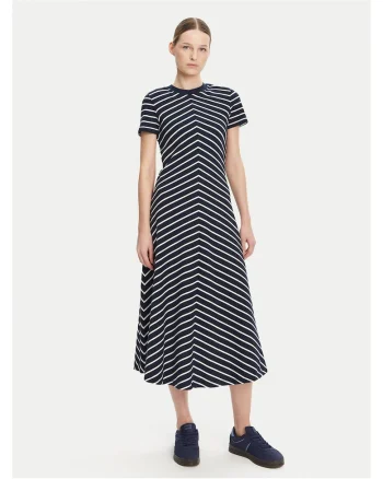 Rochie de zi  pentru femei, bleumarin,