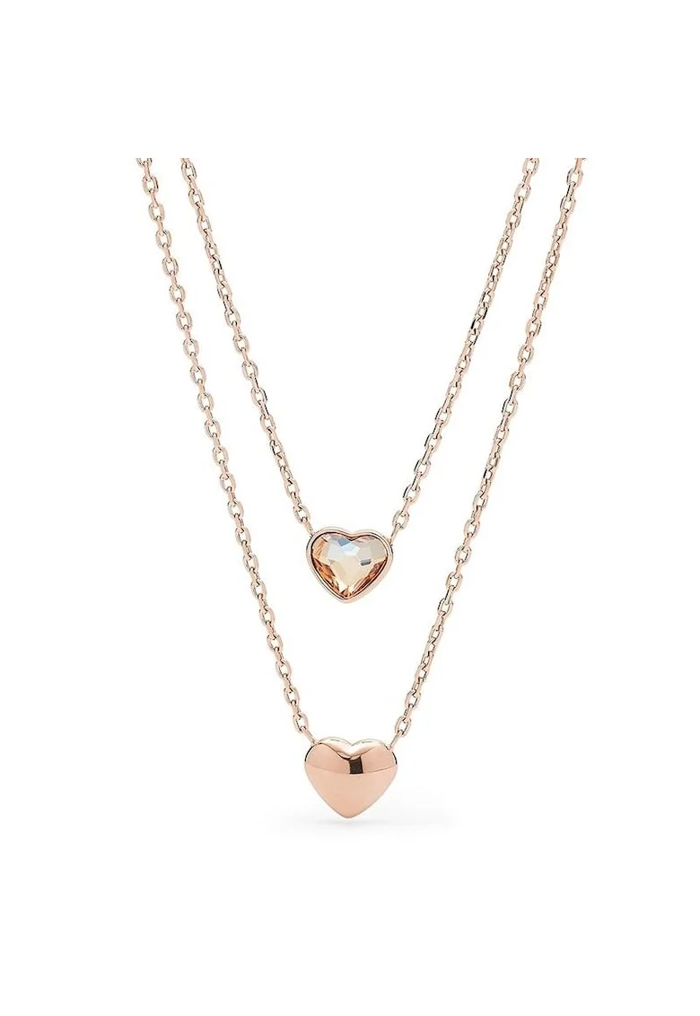 Colier  Vintage Glitz Double Heart JOF00465791, Rose gold