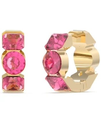 Cercei  Crazy Earring rotunzi si cristale roz JUBE03305JWYGFCT-U, Auriu