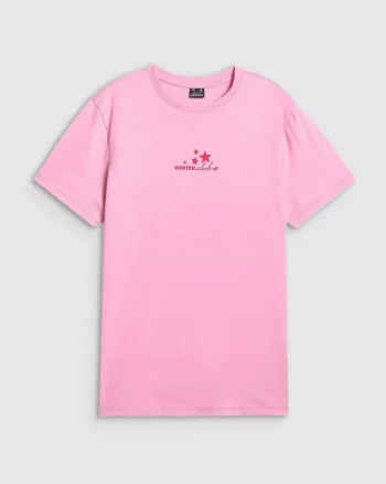 Tricou de dama,  roz bumbac,