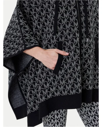 Poncho de dama  negru,