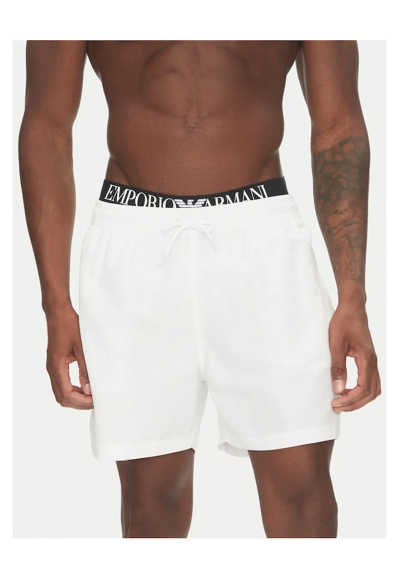 Costum de baie barbati,  alb,