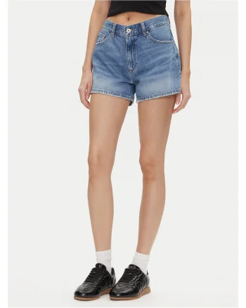 Pantaloni scurti denim dama,  albastru,