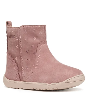 Cizme fete,  piele naturala, roz