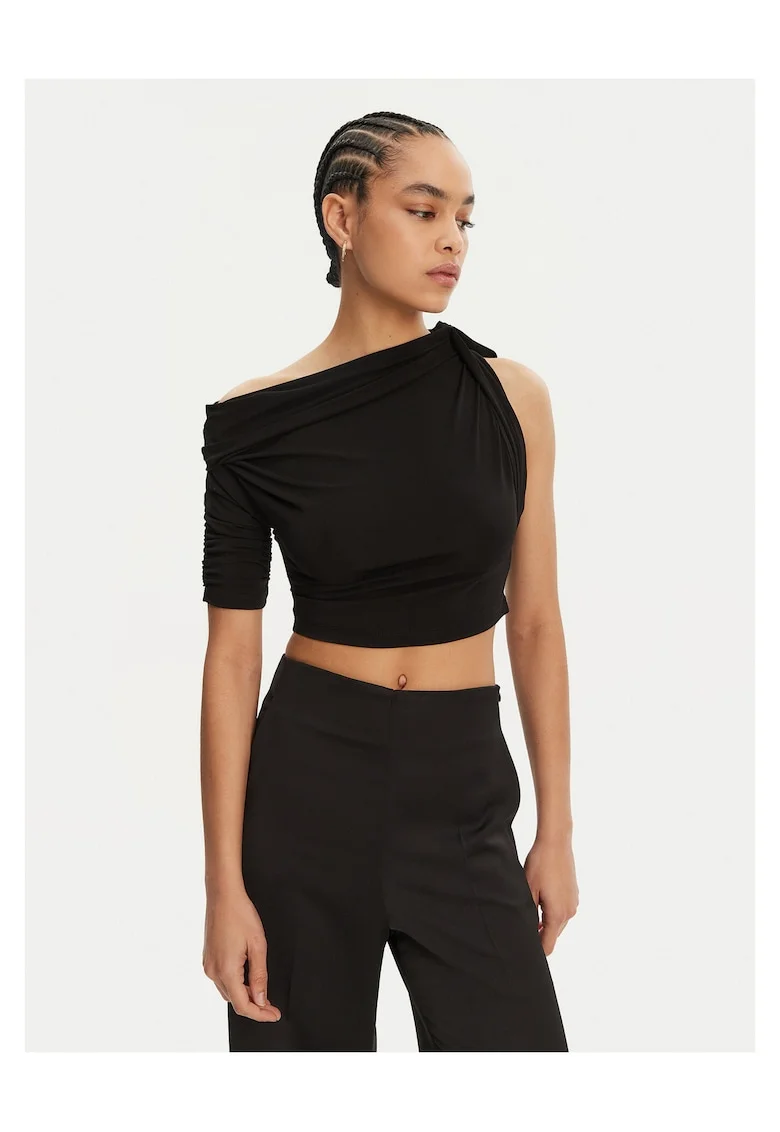 Tricou dama  negru, 100% bumbac,