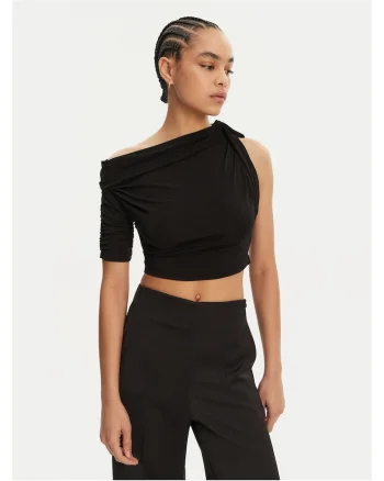 Tricou dama  negru, 100% bumbac,