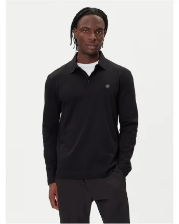 Bluza polo  pentru barbati, negru, bumbac