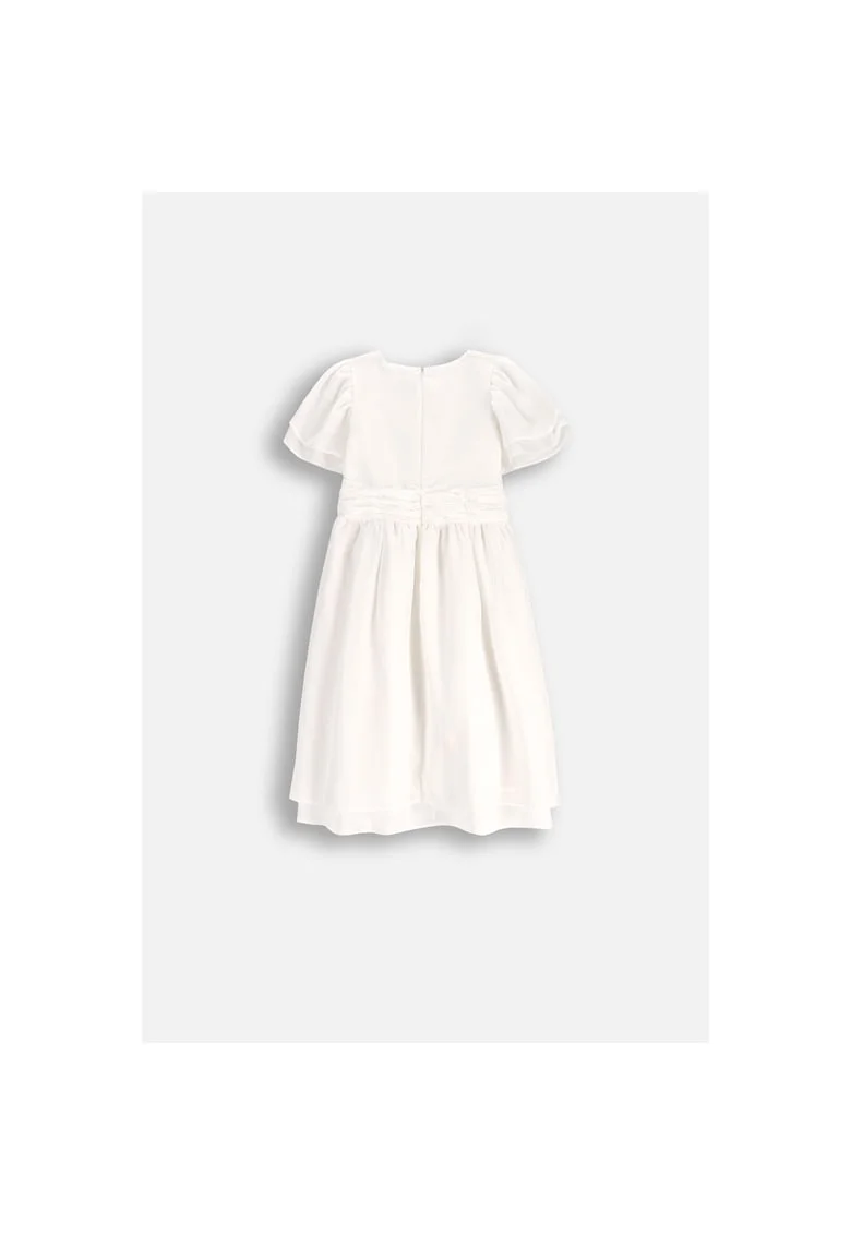 Rochie  ecru, poliester, pentru fete