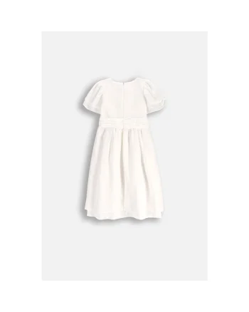 Rochie  ecru, poliester, pentru fete