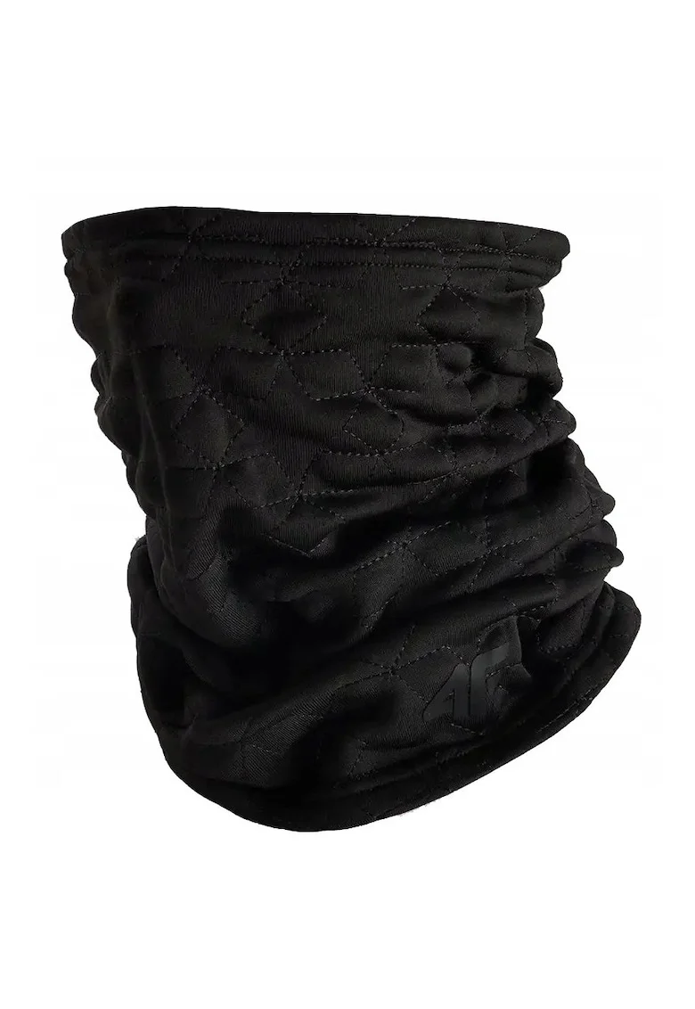 Bandana sport  unisex, neagra, material polar si matlasat, 27x37cm