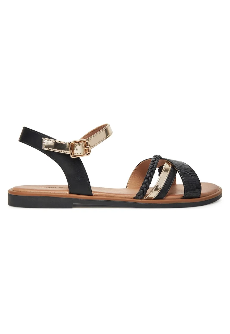 Sandale dama  WFA3897-12, negru/auriu