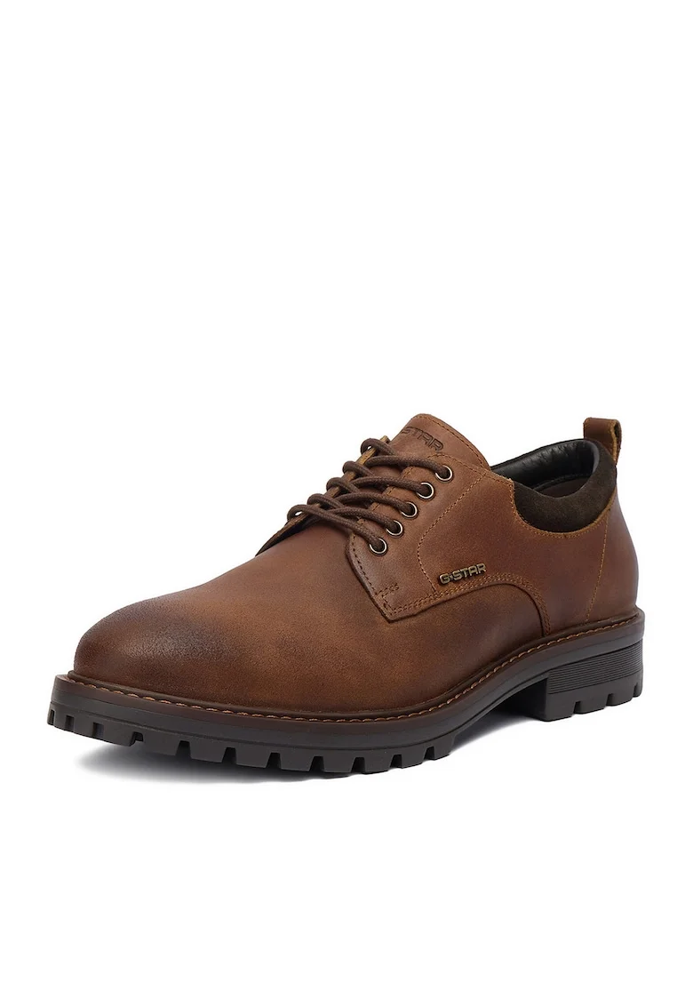 Pantofi barbati,  piele naturala, maro,