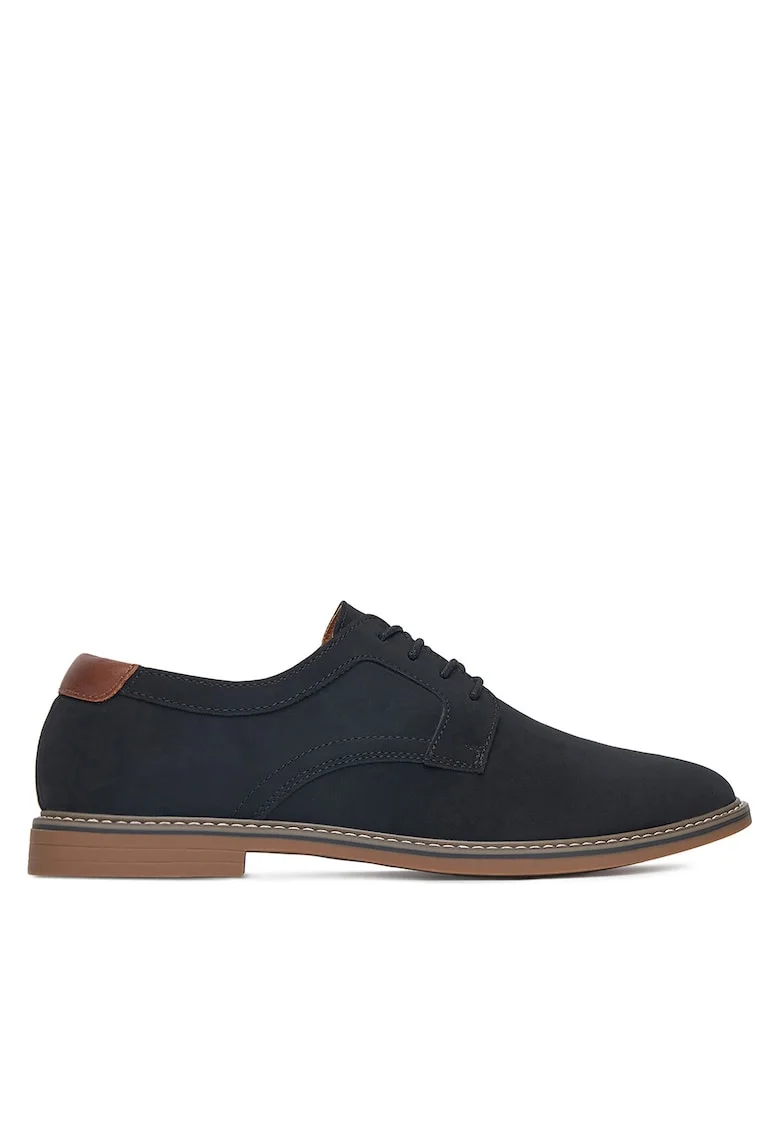 Pantofi barbati,  piele ecologica, negru,
